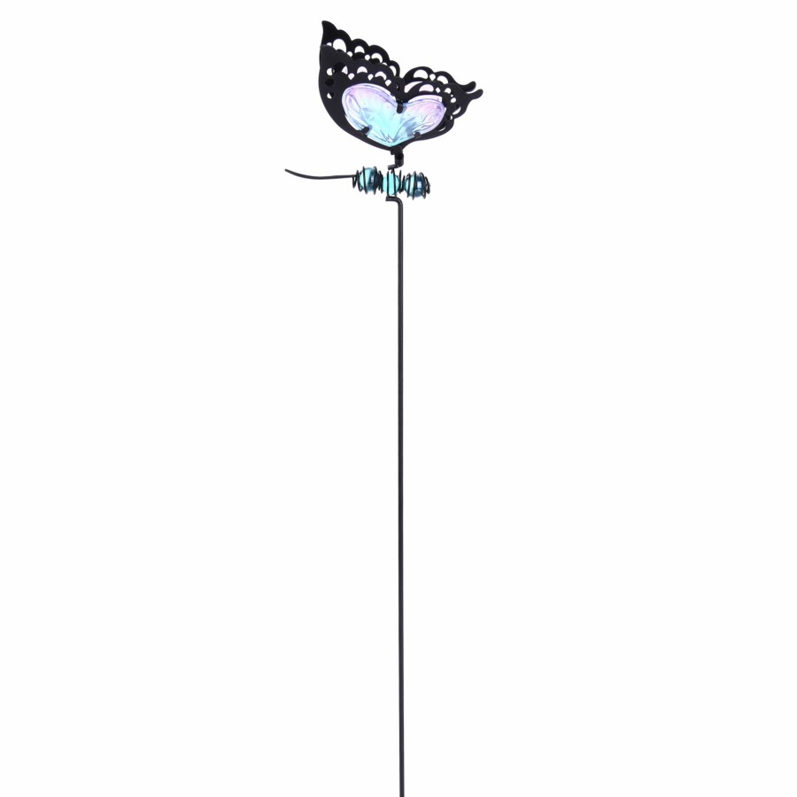 Outdoor Deacutecor * | Premium Blue Butterfly Garden Stake, 24