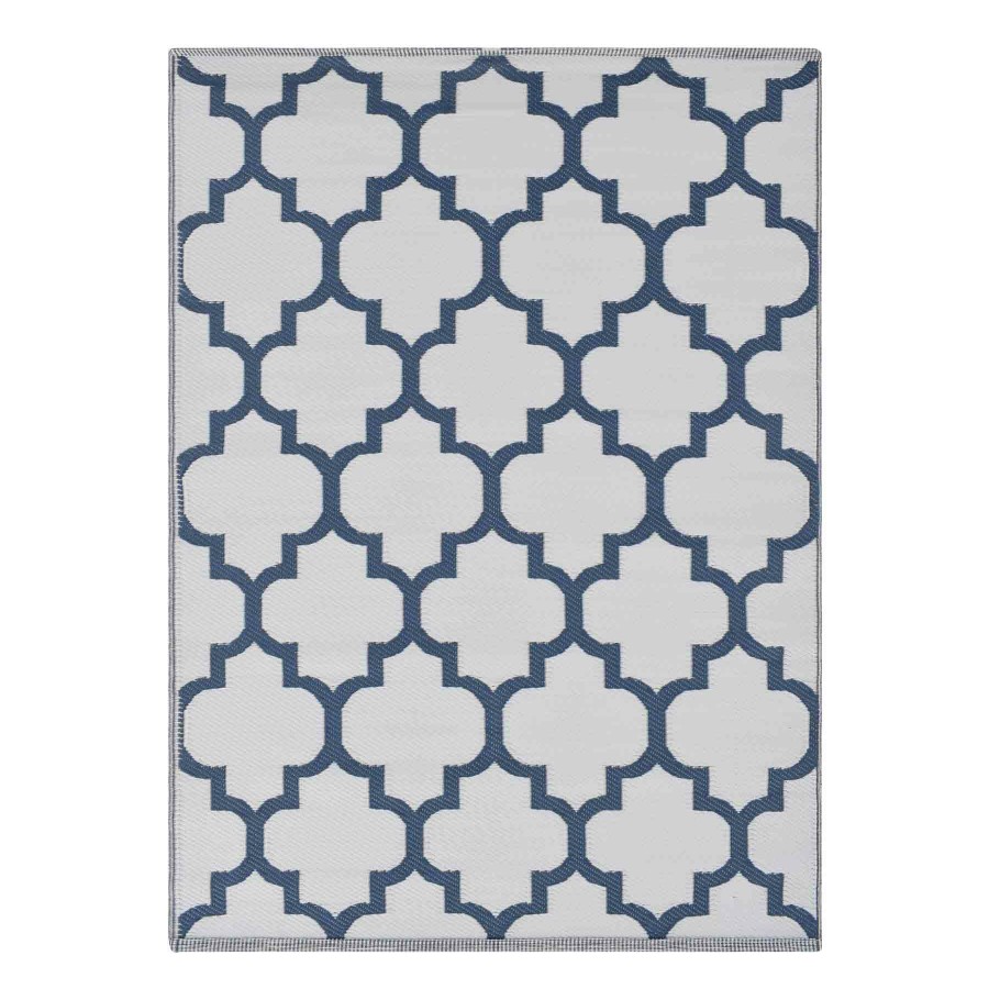 Rugs & Doormats * | Gift Selection Blue Quatrefoil Area Rug, 5 7