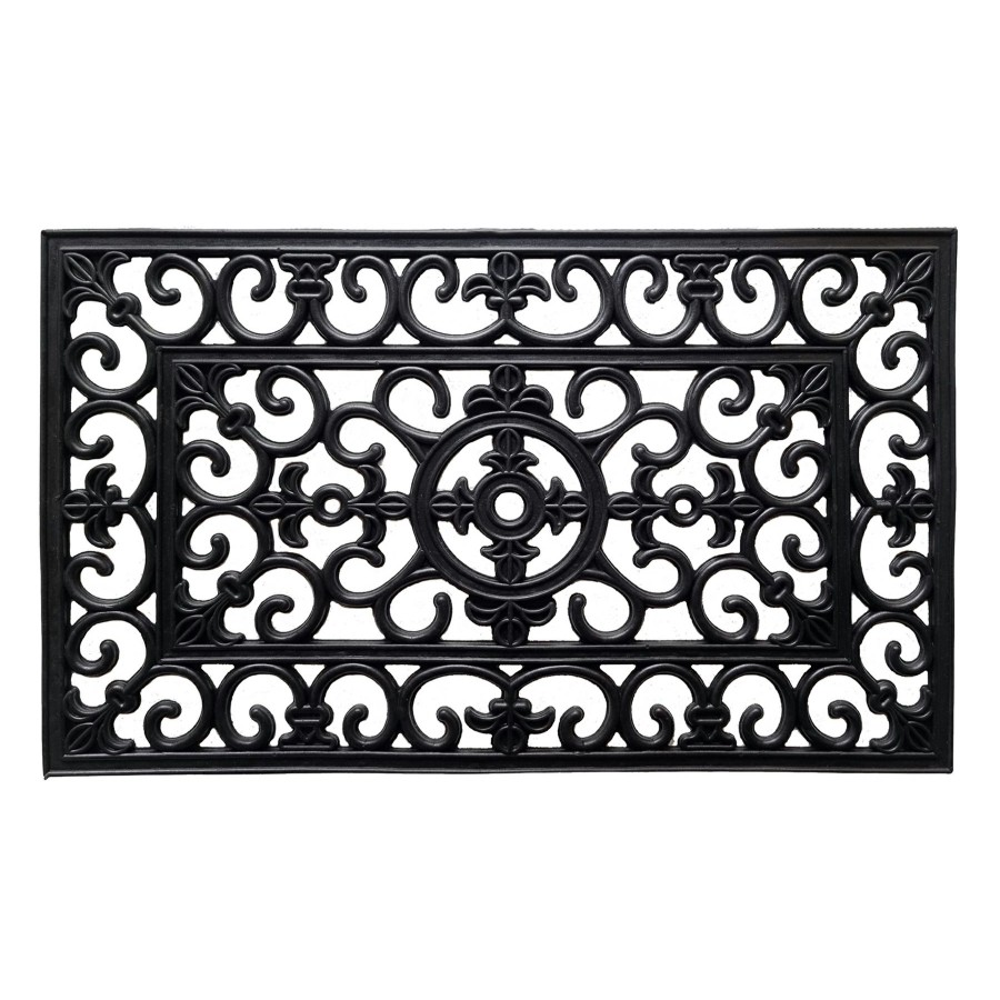 Outdoor Deacutecor * | Exquisite Gifts Metalworks Scroll Blk 18X30