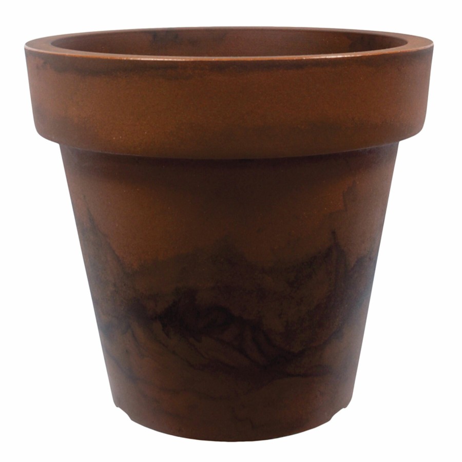 Pots & Planters * | Large Choice All-Weather Round Corten Steel Planter, 13