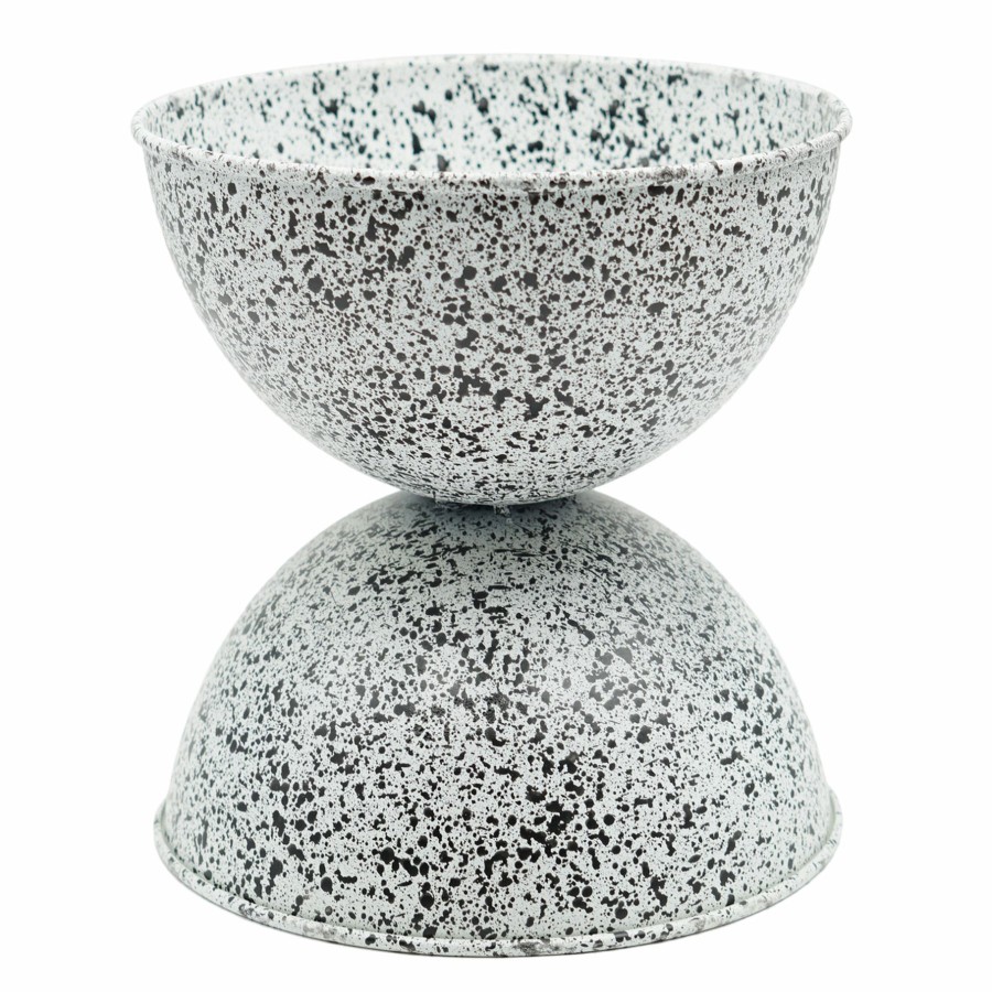 Pots & Planters * | Gift Selection Laila Ali White & Black Splattered Planter, 13