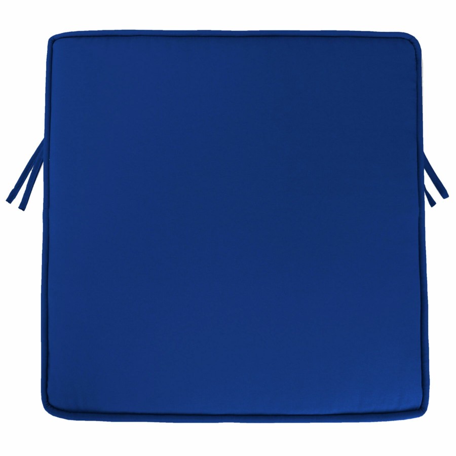 Cushions & Pillows * | Latest Cobalt Blue Canvas Outdoor Gusseted Deep Seat Cushion