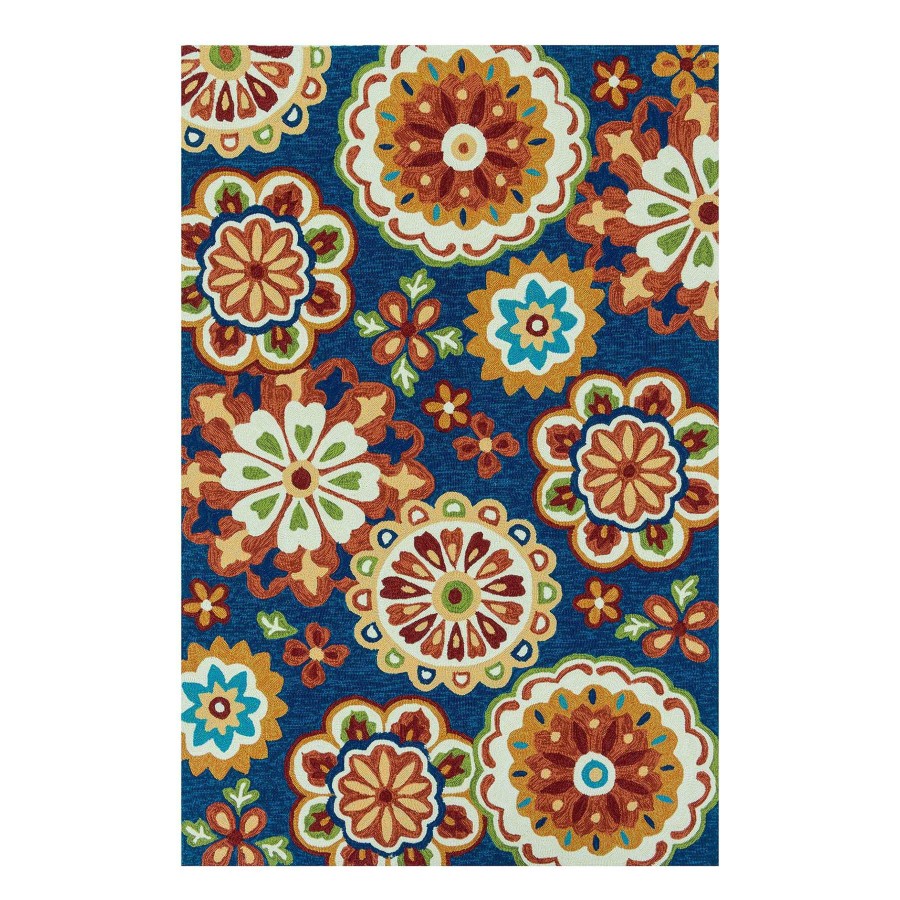 Rugs & Doormats * | Latest (E138) Santa Monica Multicolored Medallion Indoor & Outdoor Area Rug, 8 10