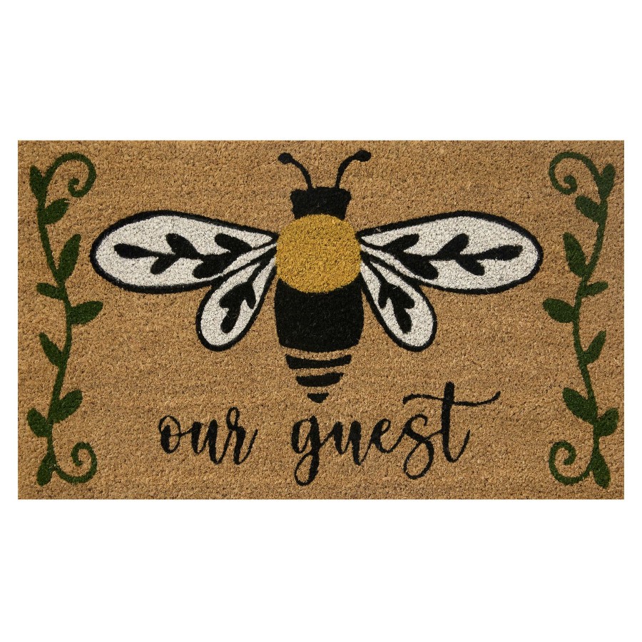 Rugs & Doormats * | Featured Bee Our Guest Coir Mat, 18 30