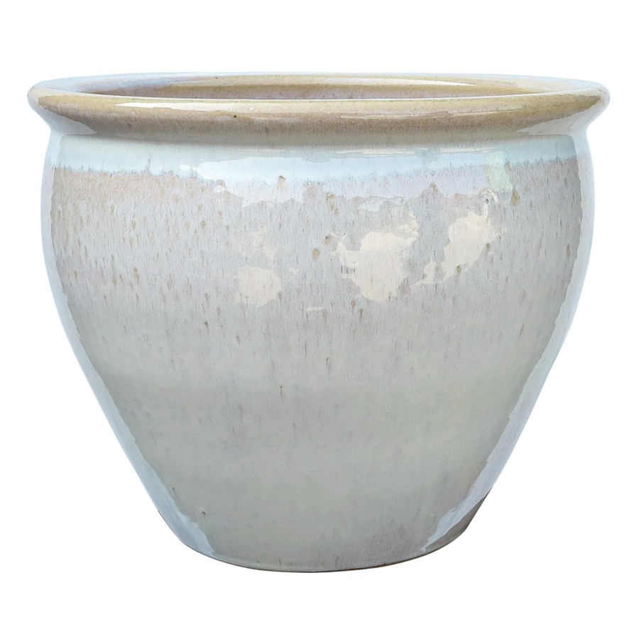 Pots & Planters * | Featured Mews White Ceramic Planter, 11.8