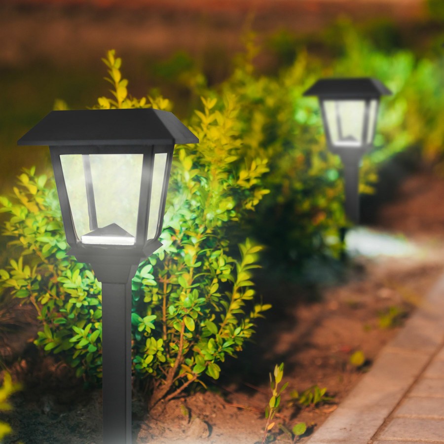 Lighting * | Sale Online 6L Square Pathway Light, Black