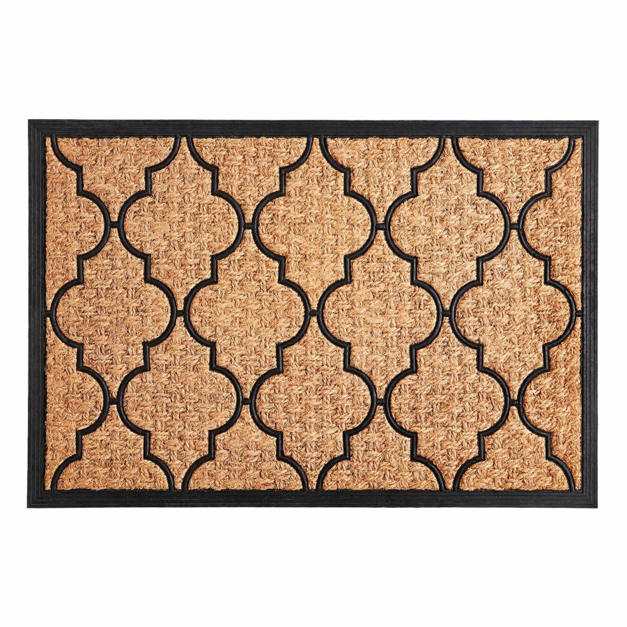 Rugs & Doormats * | Clearance Sale Mansion Quatrefoil Coir Mat, 2 3