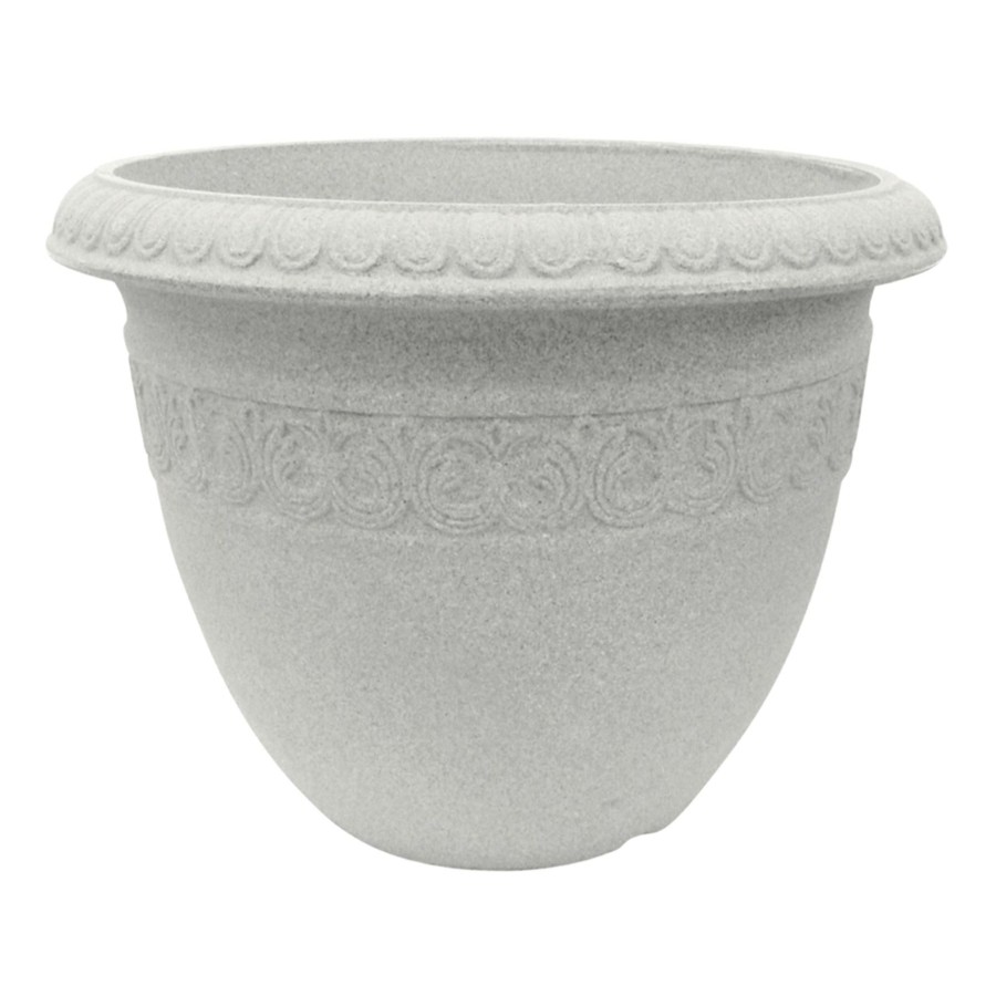 Pots & Planters * | New Threads Off-White Round Shell Planter, 17