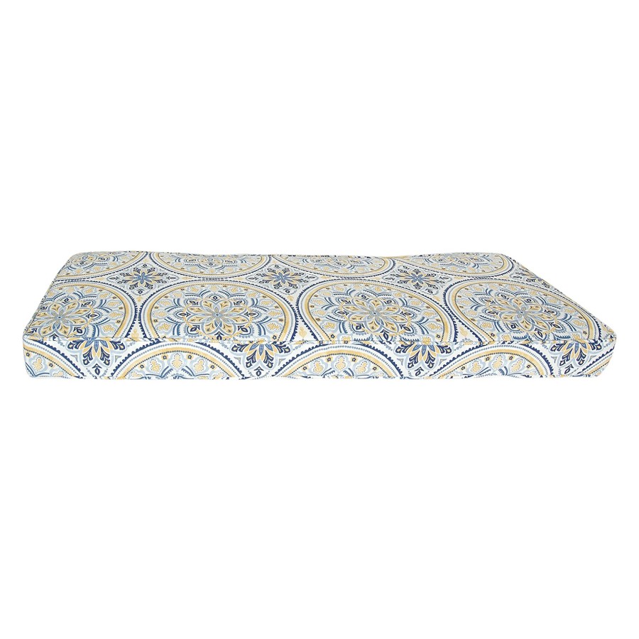 Cushions & Pillows * | Sale Online Castille Mandala Outdoor Gusseted Bench Cushion