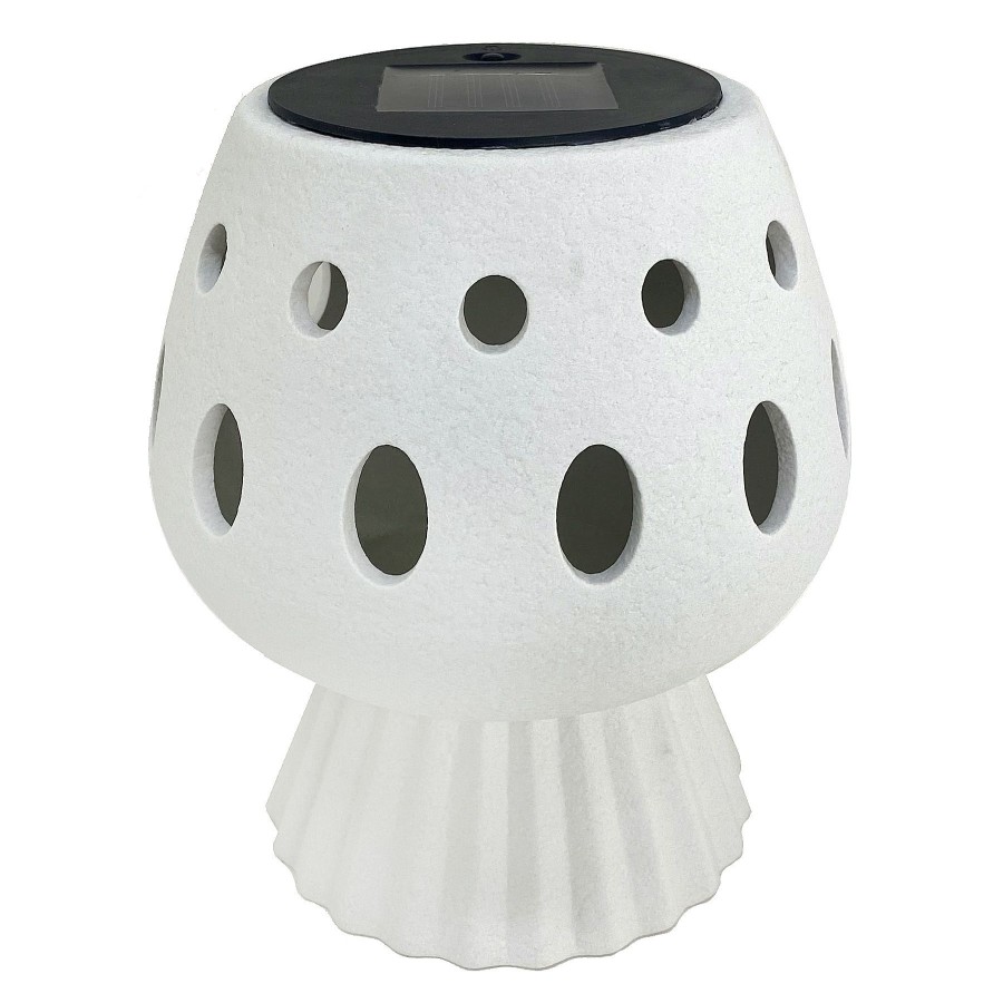 Lighting * | Latest Tracey Boyd White Ceramic Solar Lantern, 8