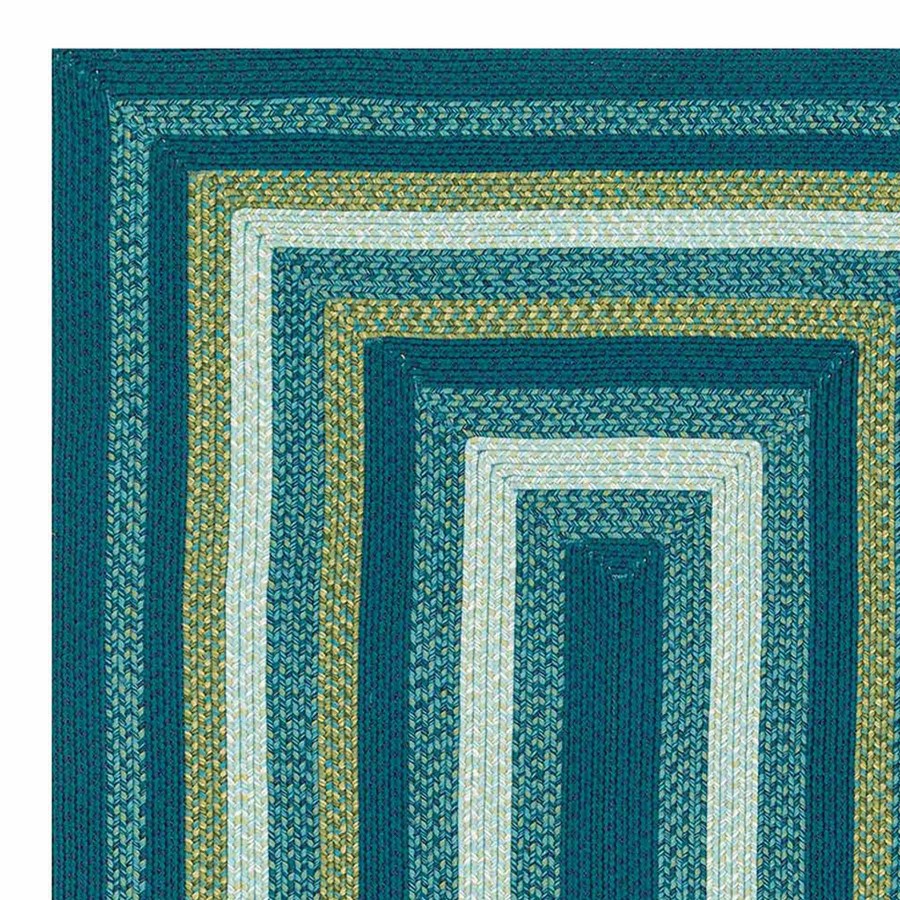 Rugs & Doormats * | Latest (E133) Kingsburg Blue Braided Indoor & Outdoor Area Rug, 7 10