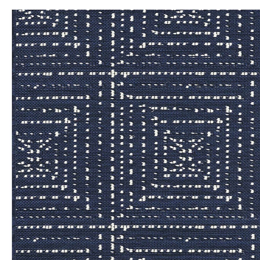 Rugs & Doormats * | Featured (E321) Avery Navy Square Patterned Accent Rug, 3 5