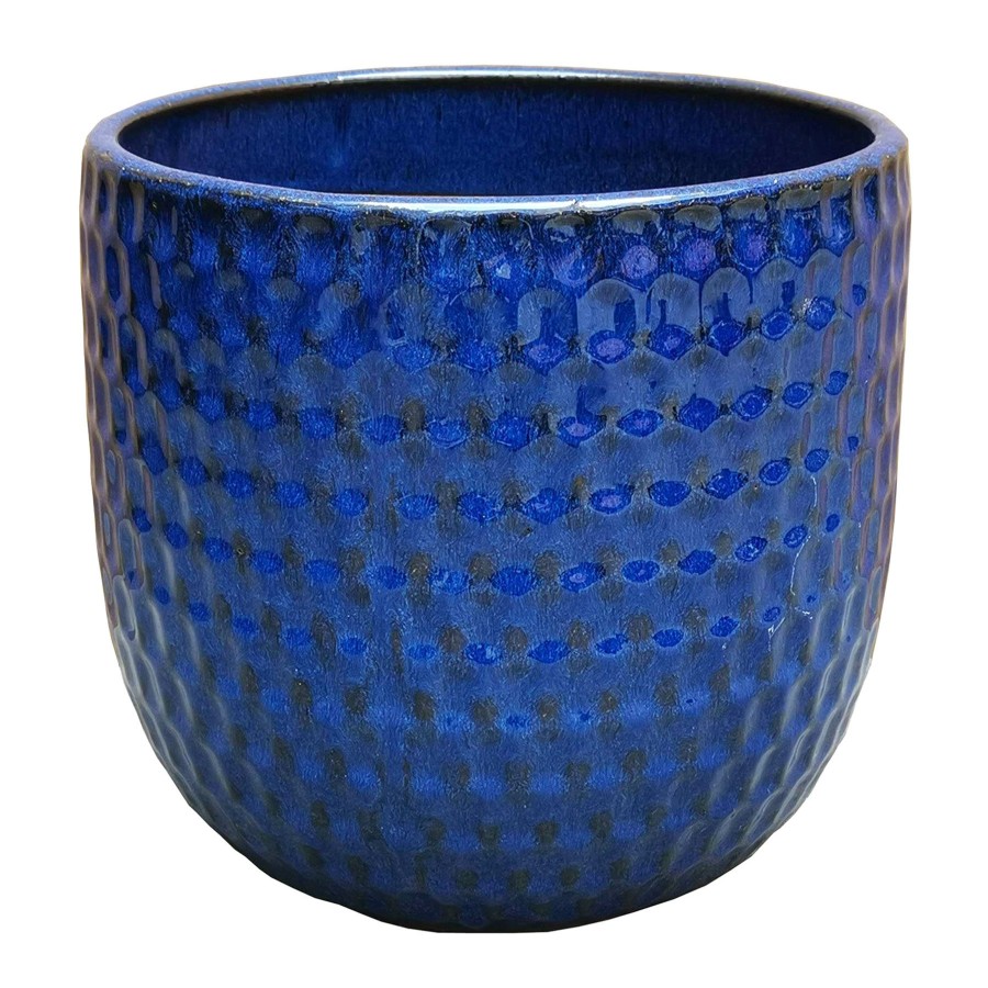 Pots & Planters * | Discount Corey Blue Ceramic Planter, 10