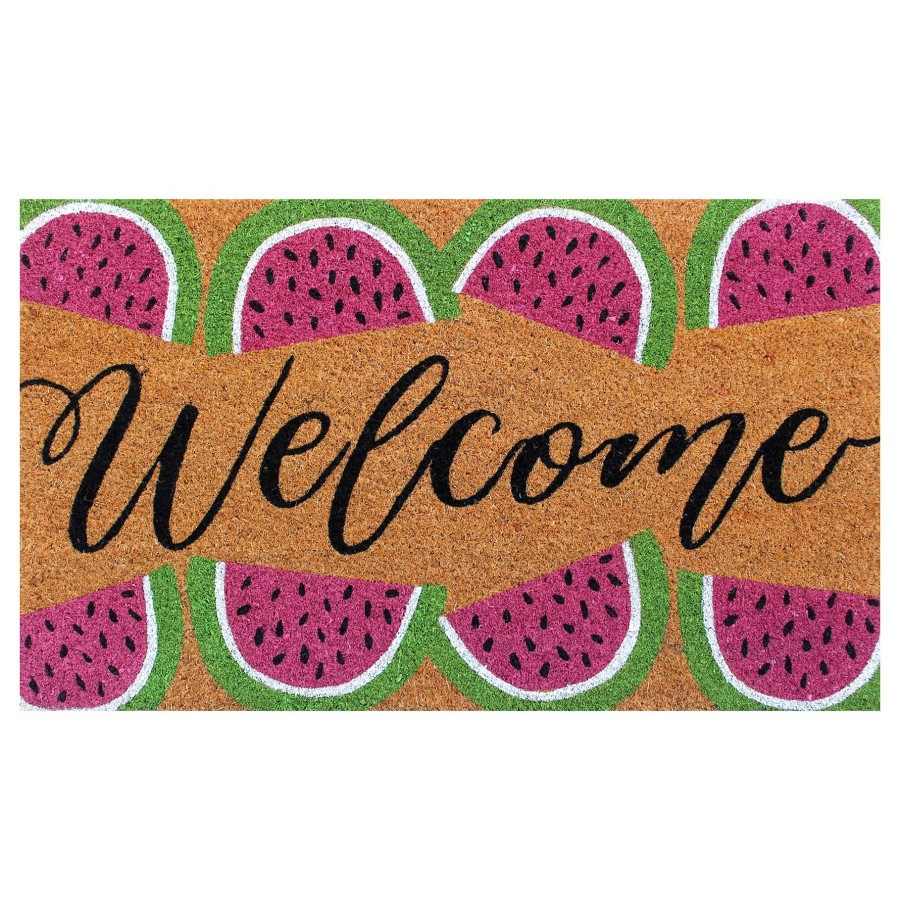 Rugs & Doormats * | Sale Welcome Watermelon Coir Mat, 18 30