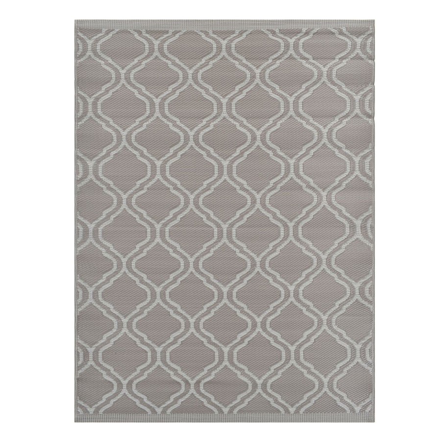 Rugs & Doormats * | Exclusive Design Tan Quatrefoil Outdoor Area Rug, 6 9