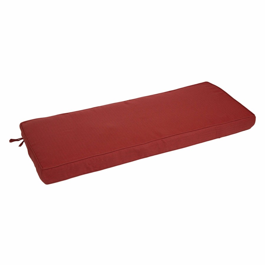 Cushions & Pillows * | Typical Style Tristin Cherry Red Premium Outdoor Gusseted Bench Cushion