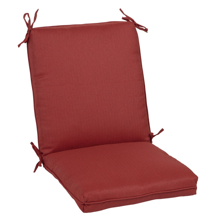 Cushions & Pillows * | Sale Tristin Cherry Red Premium Outdoor Hinged Chair Cushion