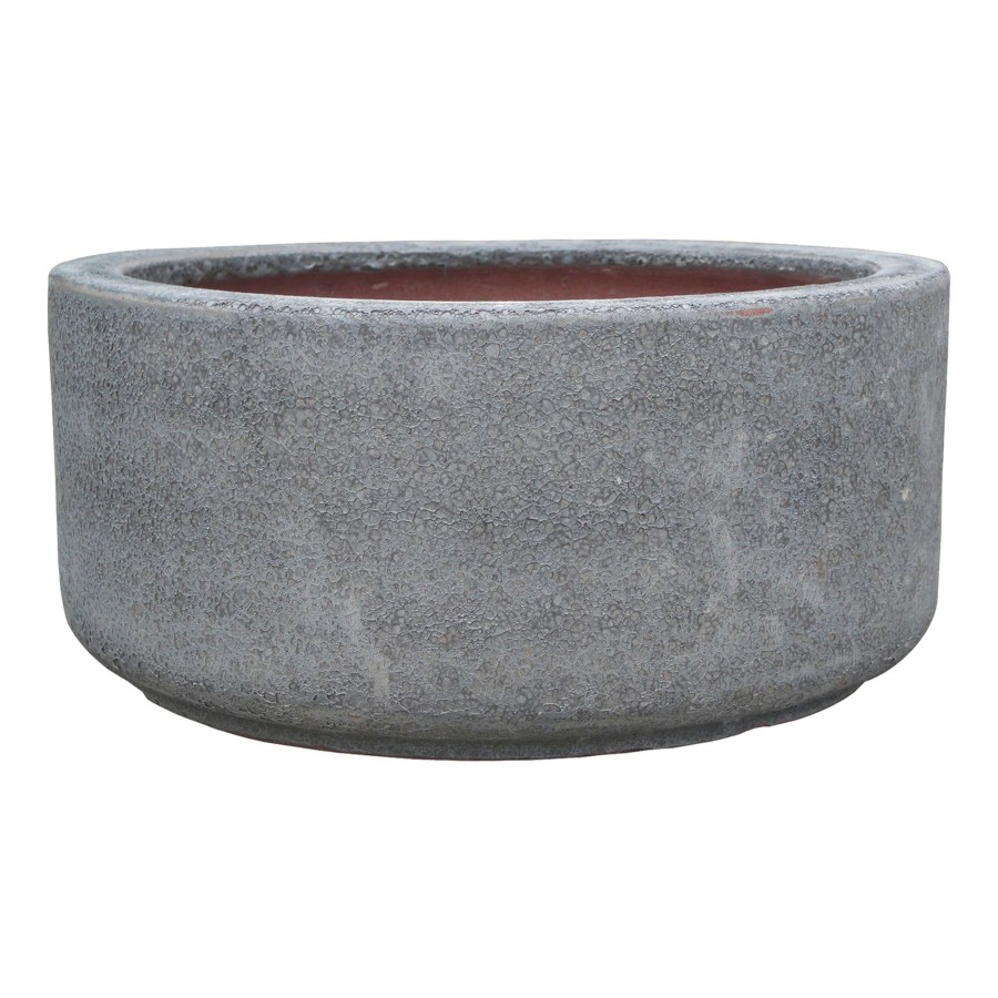 Pots & Planters * | Latest Lava Bowl Ceramic Planter 15In. Grey