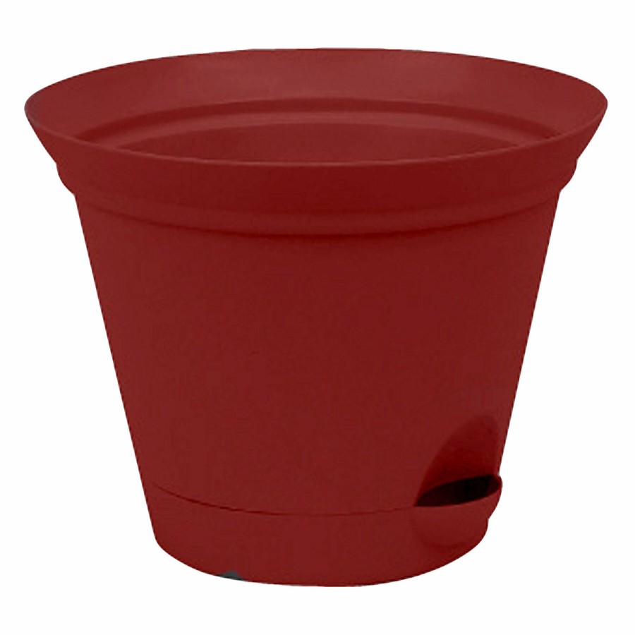 Pots & Planters * | New Threads Salsa Red Self-Watering Flare Planter, 9