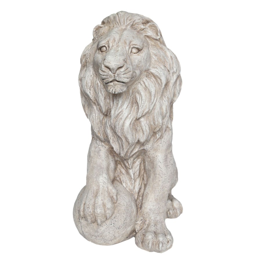 Outdoor Deacutecor * | Best Sale Outdoor Lion Figurine, 24