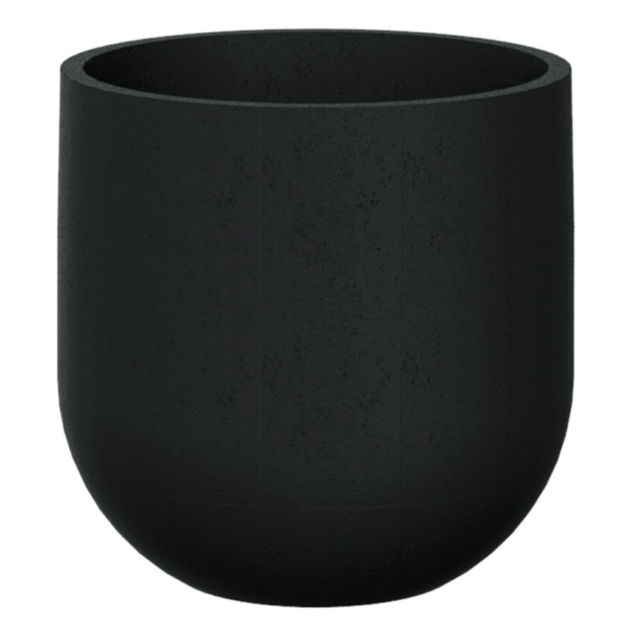 Pots & Planters * | Exquisite Gifts Rustic Lead Black Cask Planter, 18.5