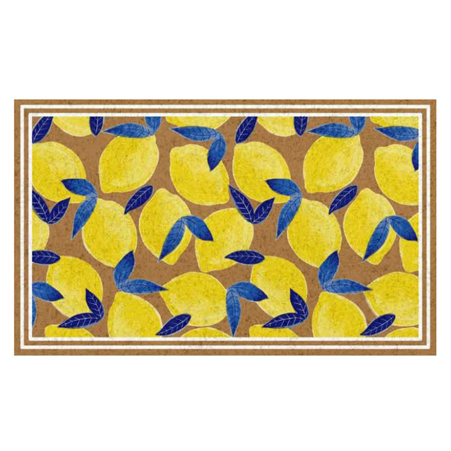 Rugs & Doormats * | Sale Online Tracey Boyd Yellow Lemon Coir Mat, 18 30