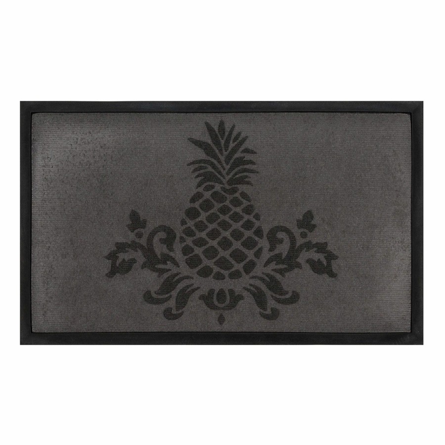 Outdoor Deacutecor * | Clearance Sale Pineapple Damask Doormat, 18 30