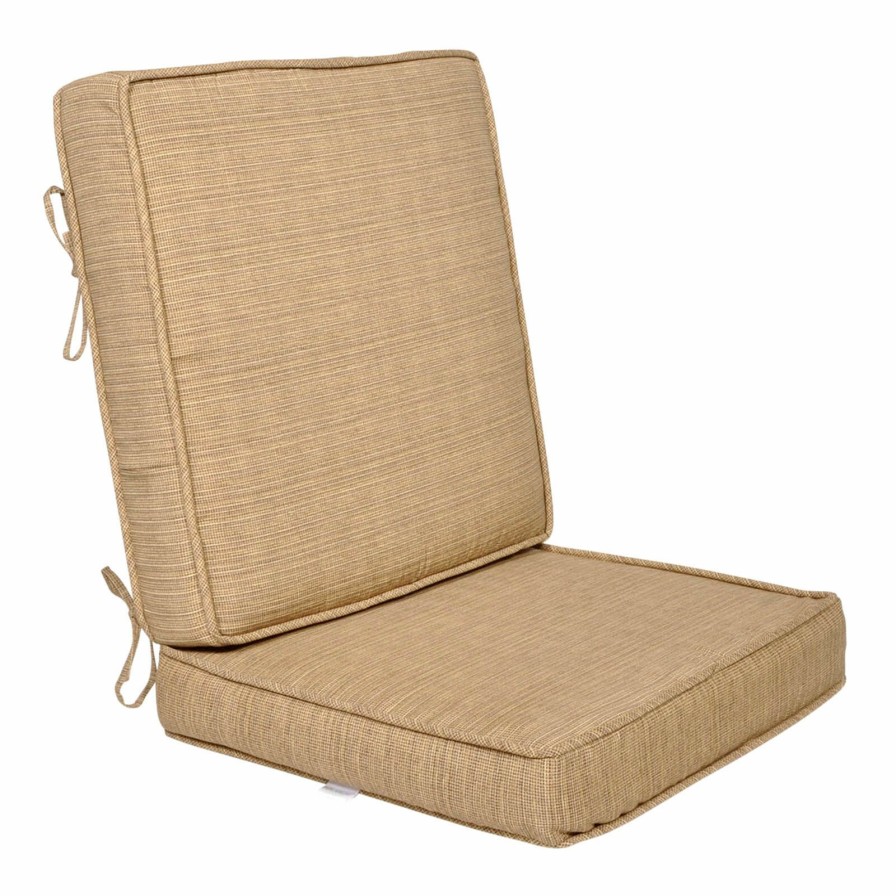 Cushions & Pillows * | Sale 2-Piece Tallon Birch Outdoor Gusseted Deep Seat Cushion