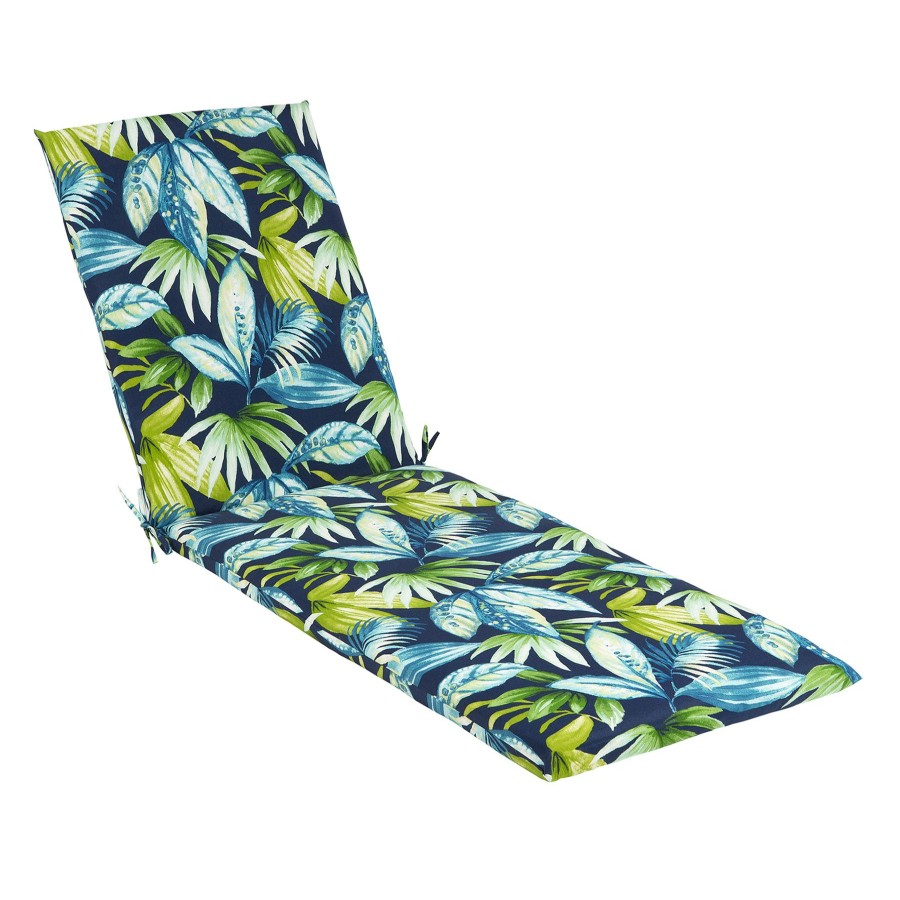 Cushions & Pillows * | Discount Seneca Navy Outdoor Basic Chaise Lounge Cushion