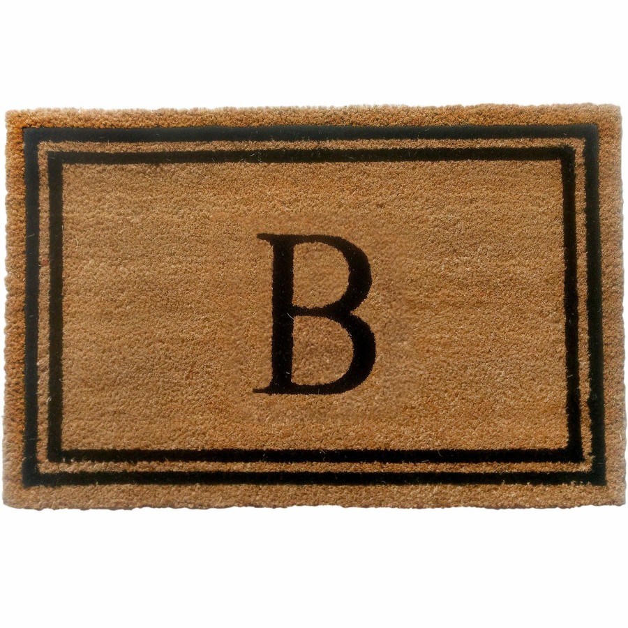 Rugs & Doormats * | New Threads Monogram A Coir Mat, 18 27