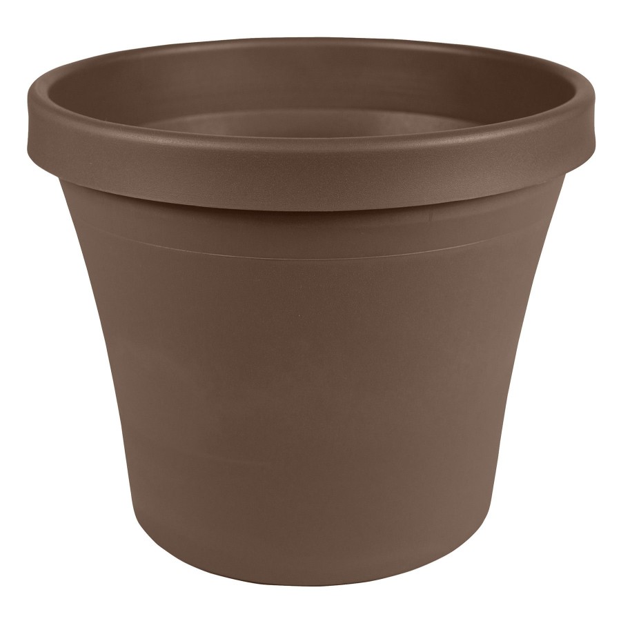 Pots & Planters * | Best Sale Chocolate Terra Living Planter With Pre-Drilled Hole, 8